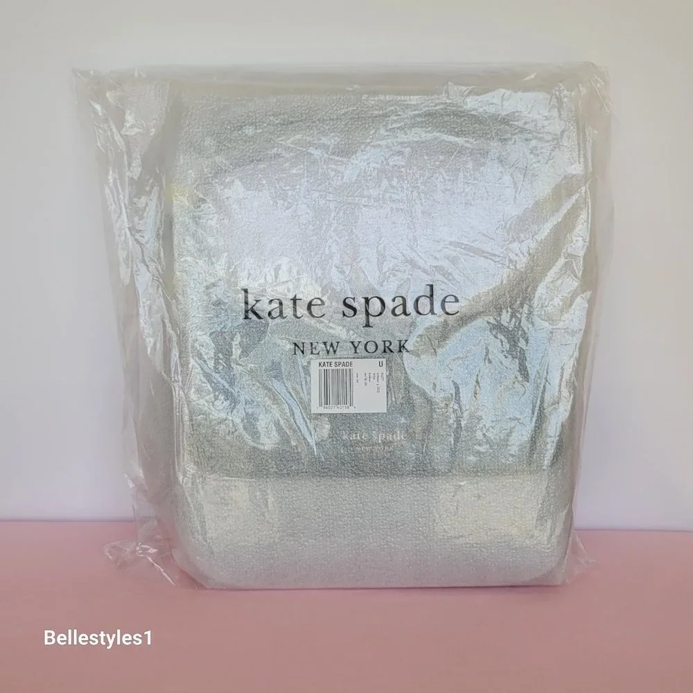 KATE SPADE Hudson Pebbled Leather Medium Flap Convertible Shoulder Bag-Artesian⭐ - Picture 16 of 16
